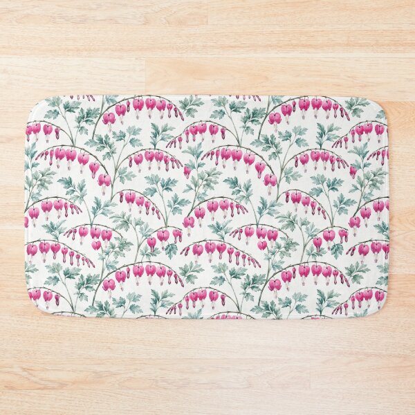 Item preview, Bleeding Heart Woodland Watercolor Seamless Botanical Pattern designed and sold by Inkworksbyshery.