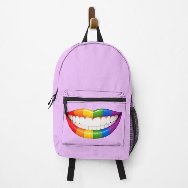 Item preview, Rainbow Pride Lips Sticker | LGBTQ+ Smile | Colorful Pride Mouth | Queer Gift | Glossy Rainbow Lip Art designed and sold by Ginastle26.