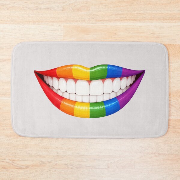 Item preview, Rainbow Pride Lips Sticker | LGBTQ+ Smile | Colorful Pride Mouth | Queer Gift | Glossy Rainbow Lip Art designed and sold by Ginastle26.