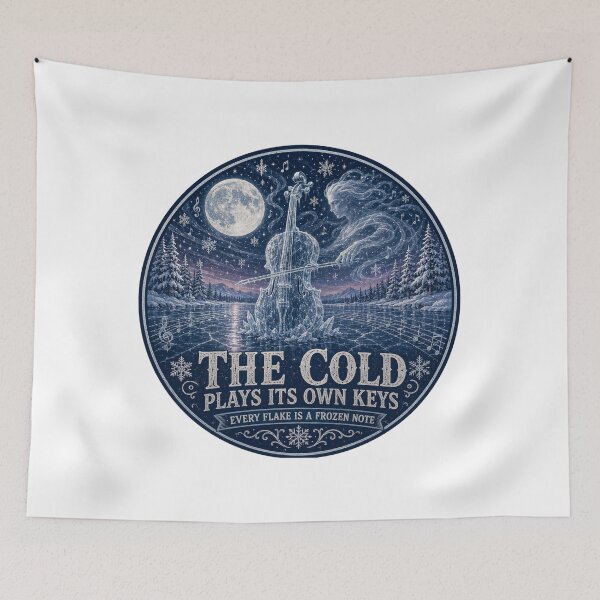 Item preview, The Cold Plays Its Own Keys | Winter Music Art designed and sold by NatureHarmony16.