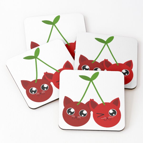 Item preview, Cherry cats designed and sold by Cat-star⭐.