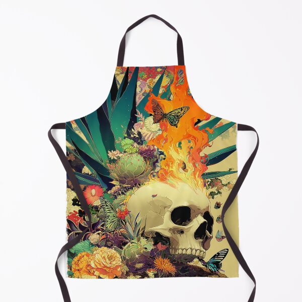 Item preview, Skull with Agave Plant designed and sold by DavidLoblaw.