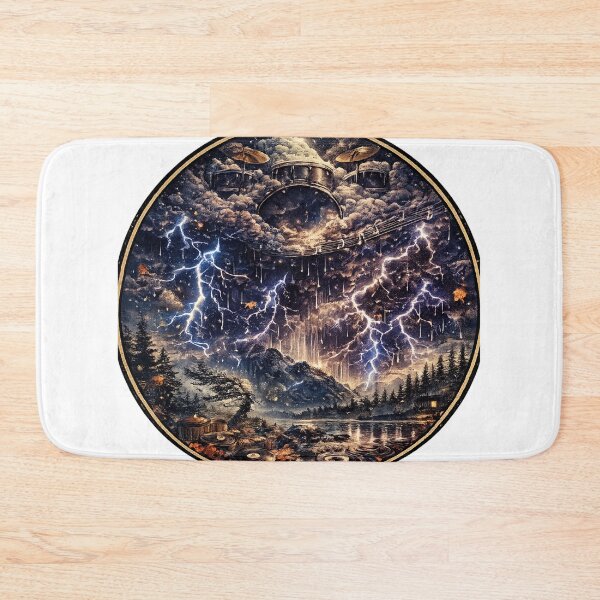Item preview, Lightning Always Plays the Drums | Thunderstorm Music Art designed and sold by NatureHarmony16.