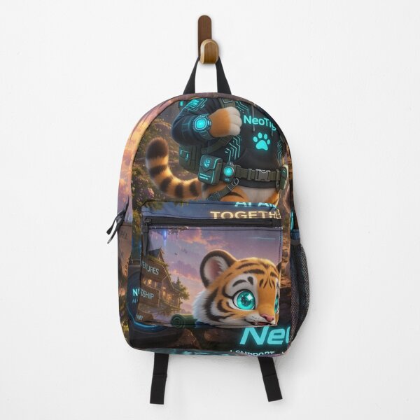Item preview, Cute tiger and wolf adventure- AI art work NeoTigLuna designed and sold by NeoTigLuna.