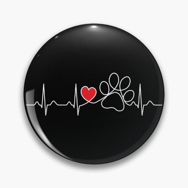 Item preview, Dog Paw Heartbeat - Dog Lover Gift designed and sold by clickbongski.