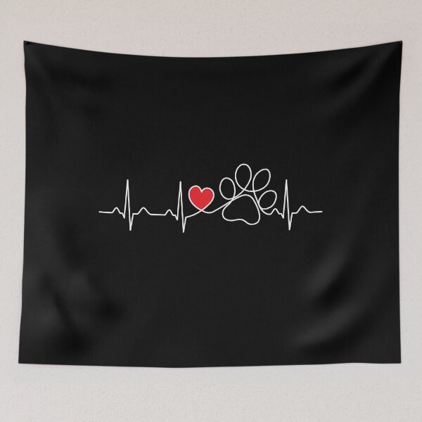 Item preview, Dog Paw Heartbeat - Dog Lover Gift designed and sold by clickbongski.