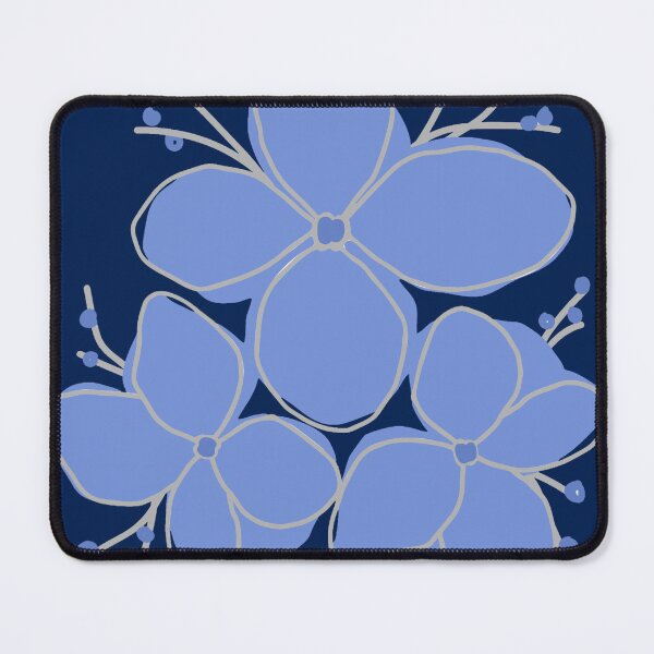 Item preview, Elegant Periwinkle and Navy Blue Daisy Art. designed and sold by Jyoti-Quotes.