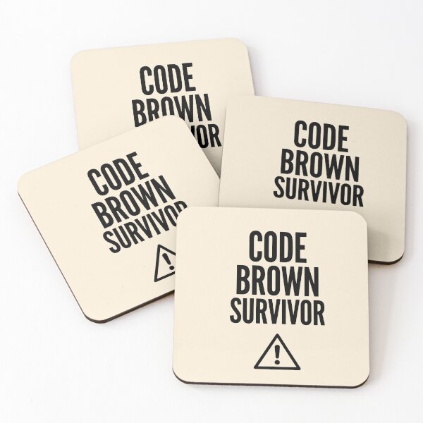 Item preview, Code Brown Survivor Funny Nurse Badge Gift Design designed and sold by Dantin.