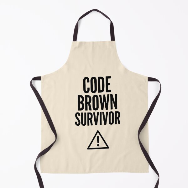 Item preview, Code Brown Survivor Funny Nurse Badge Gift Design designed and sold by Dantin.