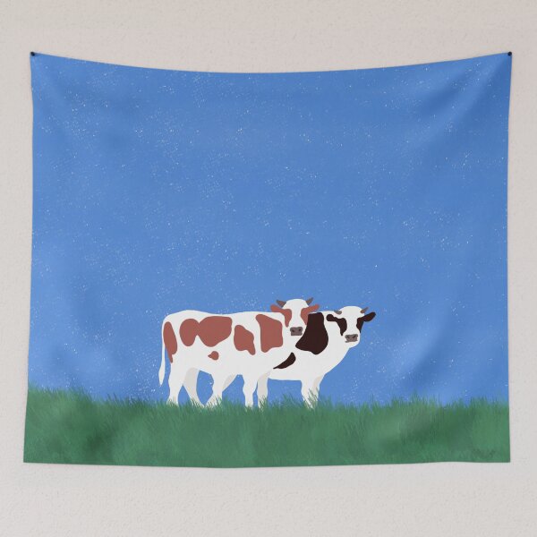 Item preview, Two Cows in a Green Field Under Blue Sky designed and sold by Little  Dean.