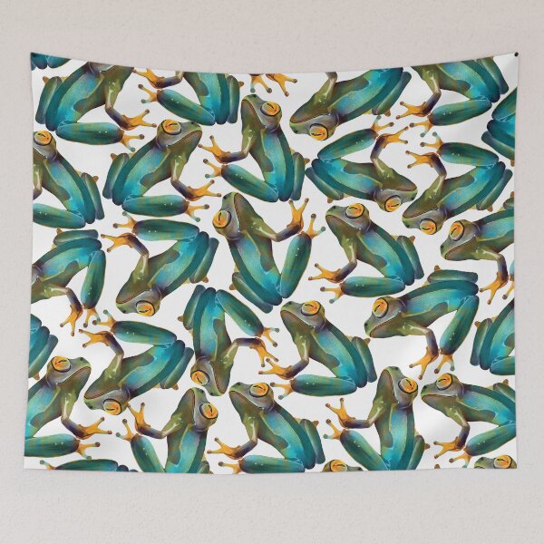 Item preview, Enchanted Green Frogs designed and sold by Karin Taylor.