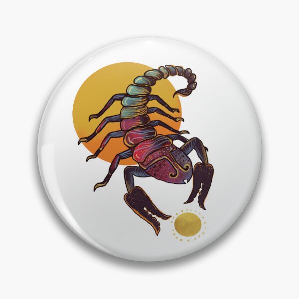 Item preview, Halloween Scorpion Talisman Spooky Desert Mascot designed and sold by FaliushART.