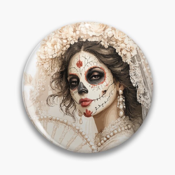 Item preview, Pearl Veil Duchess / La Catrina Collection designed and sold by ValentynaTyshenkoArt.