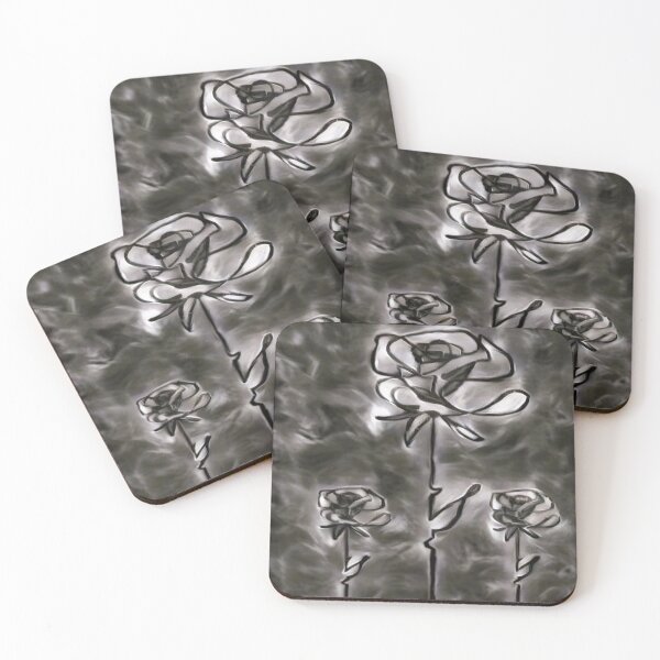 Item preview, Black and White Rose Silhouette designed and sold by CyndiEpps.