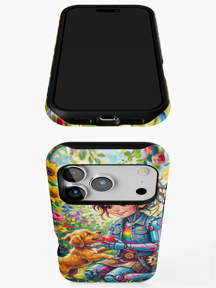 Thumbnail 3 of 4, iPhone Case, robots designed and sold by PP&RAINBOW SHOP.