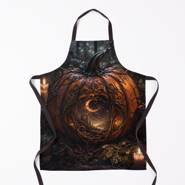 Item preview, Mystical Halloween Pumpkin with Crescent Moon designed and sold by VelarisMoon.