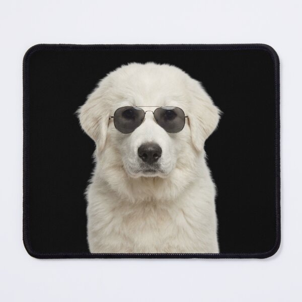 Item preview, Cute Baby Great Pyrenees Dog Wearing Sunglasses Funny designed and sold by RareLavender.