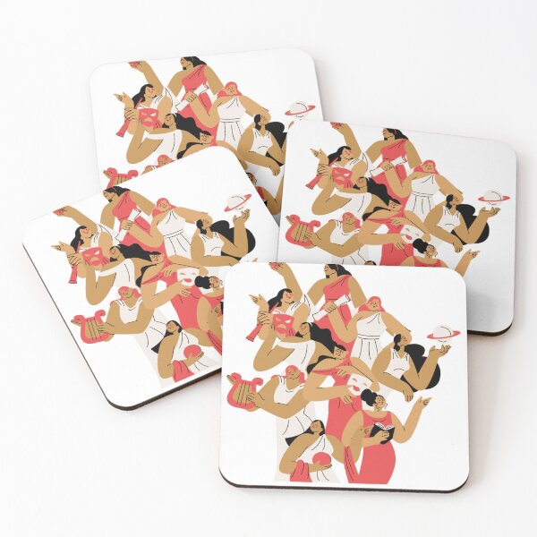 Item preview, Group of Women in Classical Aesthetic Style designed and sold by DailyDoodlesBySumbul.