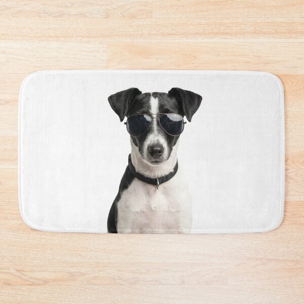 Item preview, Cute Baby Smooth Fox Terrier Wearing Sunglasses Funny designed and sold by RareLavender.