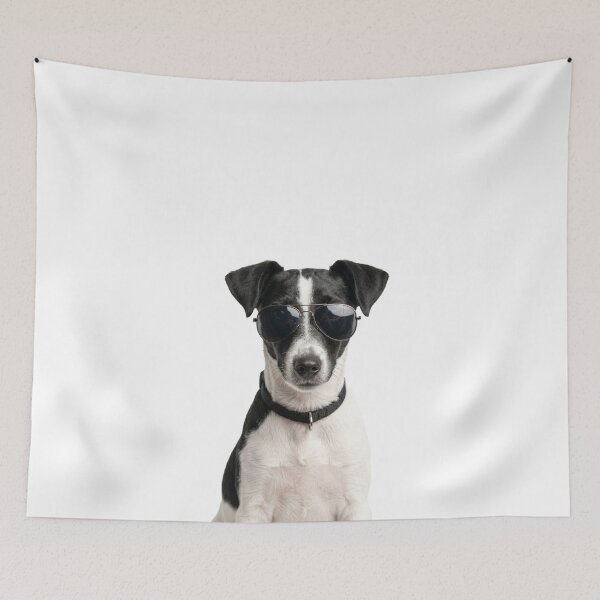 Item preview, Cute Baby Smooth Fox Terrier Wearing Sunglasses Funny designed and sold by RareLavender.