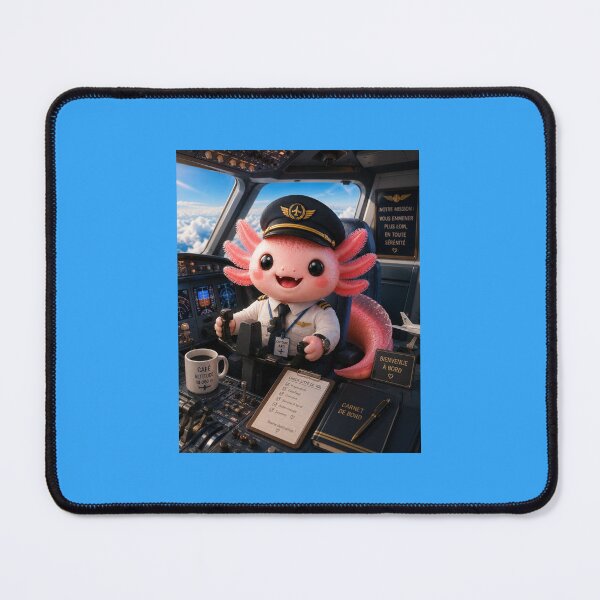 Item preview, Kawaii Airline Pilot Axolotl designed and sold by Axokris.