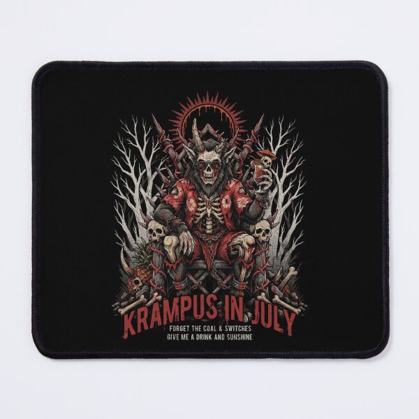 Item preview, Krampus In July – Dark Horror Christmas Funny Summer Shirt Gothic Krampus Gift V2 designed and sold by DarylWelsh2024.