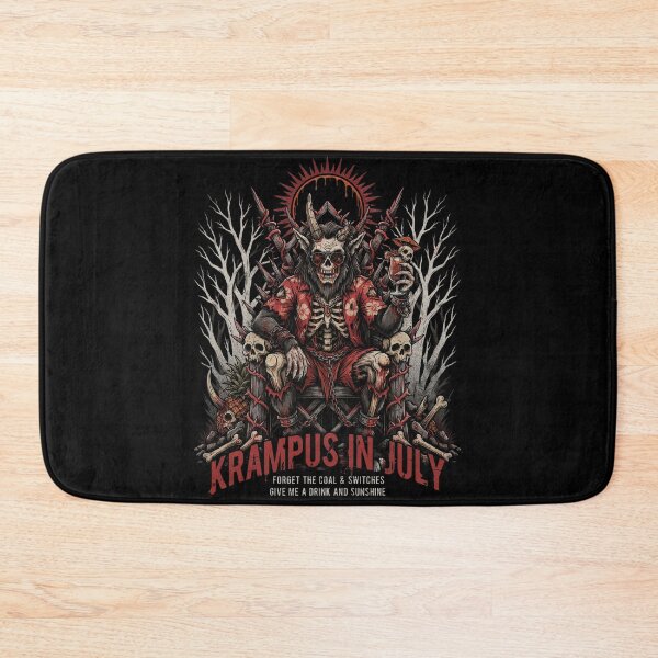 Item preview, Krampus In July – Dark Horror Christmas Funny Summer Shirt Gothic Krampus Gift V2 designed and sold by DarylWelsh2024.