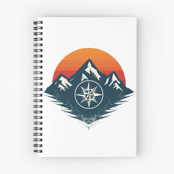 Item preview, Retro Mountain Compass Adventure Design designed and sold by Evergreen Horizon Works.