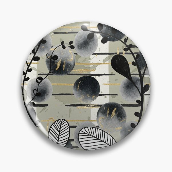 Item preview, Sage Contrast Watercolor & Ink Pattern designed and sold by wissal.studio.