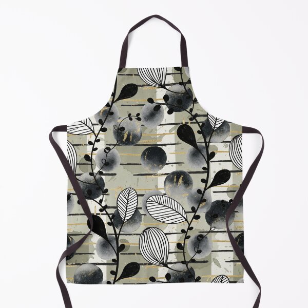 Item preview, Sage Contrast Watercolor & Ink Pattern designed and sold by wissal.studio.