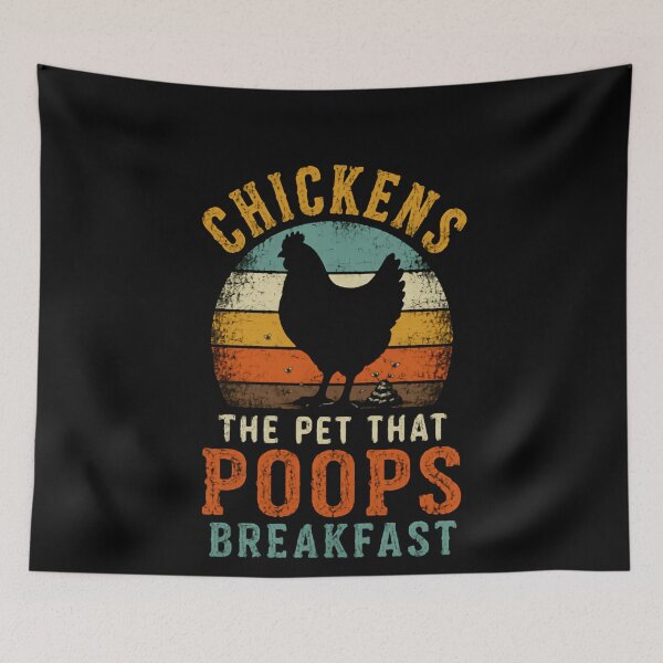 Item preview, Chickens The Pet That Poops Breakfast Funny Chicken Owner Farm Life designed and sold by JonesFlora2025.