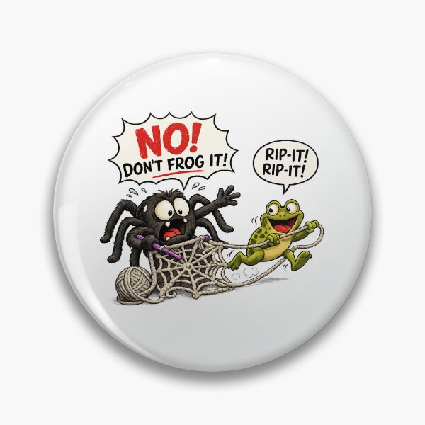 Item preview, Funny Crochet Halloween – Don't Frog It! designed and sold by Uh8meright.