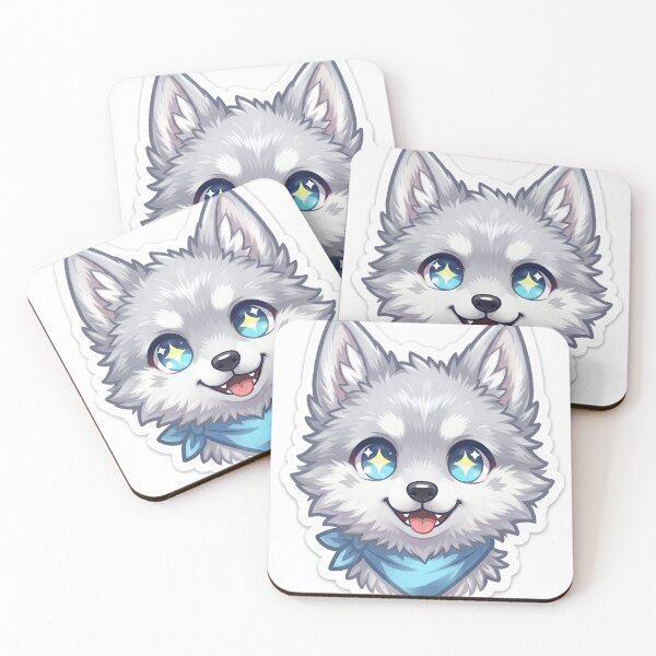 Item preview, Cute Wolf Sticker for Kids Toddler Baby Gift Nursery Animal Art NeoTigLuna designed and sold by NeoTigLuna.