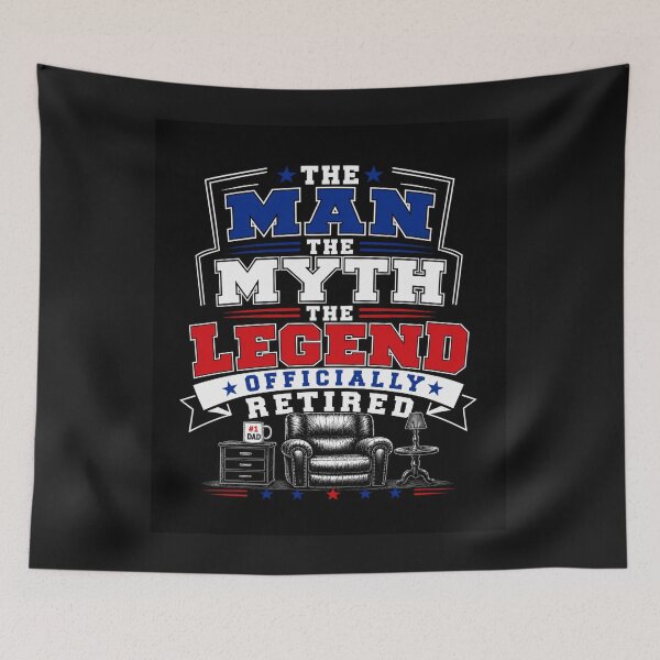 Item preview, THE MAN, THE MYTH, THE LEGEND IS RETIRED! designed and sold by FunneeMugs.