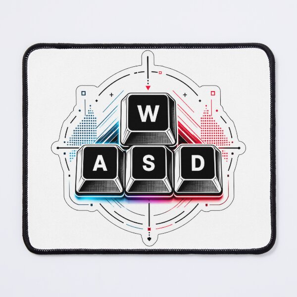 Item preview, WASD Gaming Keys – Minimalist PC Gamer Keyboard Graphic designed and sold by Shabrinox.