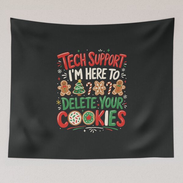 Item preview, Christmas Funny Tech Support I'm Here To Delete Your Cookies Pun designed and sold by alenaz.