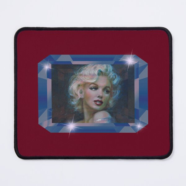 Item preview, Glamorous Marilyn (Blue on Burgundy) designed and sold by PawsitiveMum3.