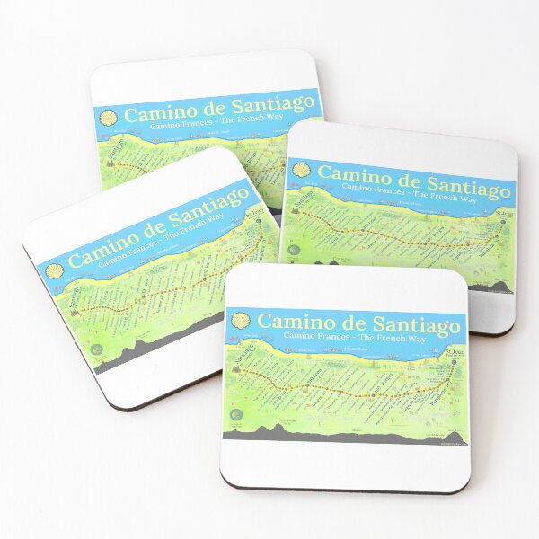 Item preview, Map of the Camino de Santiago designed and sold by Inspiring Maps.