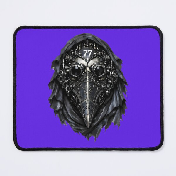 Item preview, Hyper-Realistic Steampunk Plague Doctor Mask Print designed and sold by Studio77-Gothic.