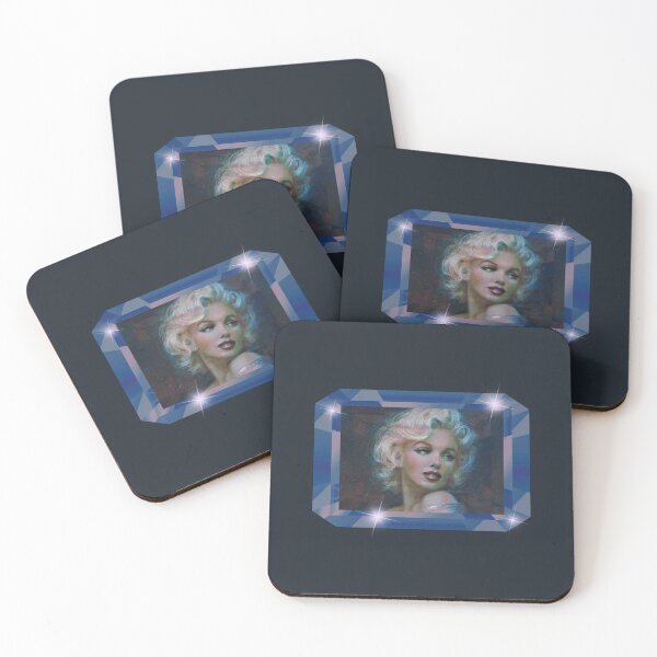 Item preview, Glamorous Marilyn (Blue on Blue/Gray) designed and sold by PawsitiveMum3.