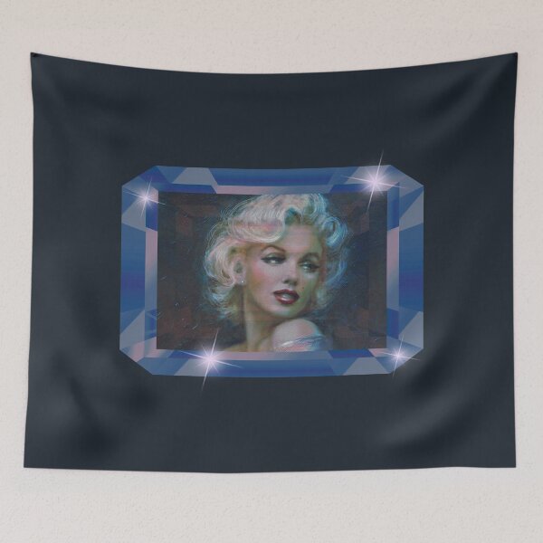 Item preview, Glamorous Marilyn (Blue on Blue/Gray) designed and sold by PawsitiveMum3.