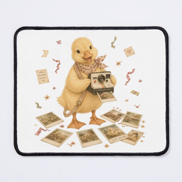 Item preview, Cute Duck Polaroid Camera Photographer Vintage Aesthetic designed and sold by AQUILAKREO.
