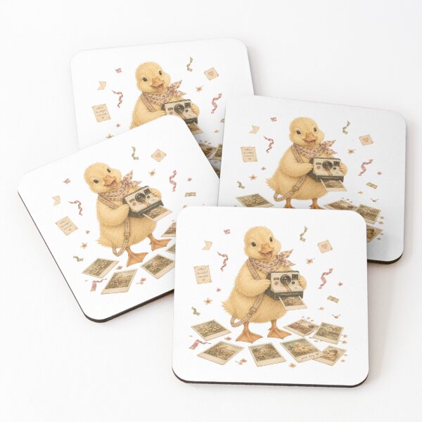 Item preview, Cute Duck Polaroid Camera Photographer Vintage Aesthetic designed and sold by AQUILAKREO.