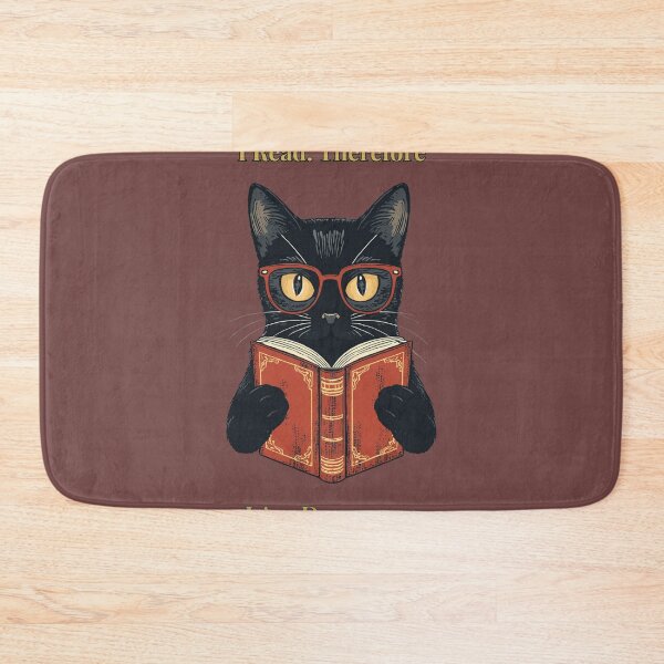 Item preview, I Read Therefore I Am Dangerous – Black Cat Reading Book Dark Academia designed and sold by     NovaCraft.