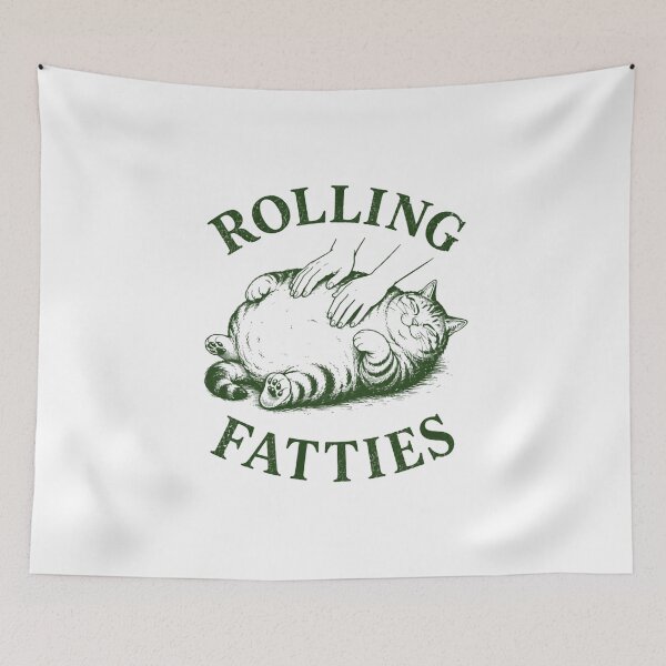 Item preview, Rolling Fatties Chonky Cat Pet Lover designed and sold by JonesFlora2025.