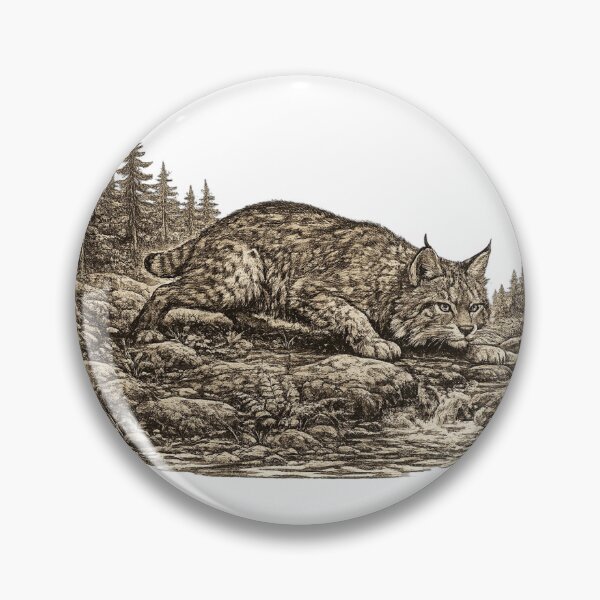 Item preview, Bobcat Ready to Pounce designed and sold by KrungiT Design .