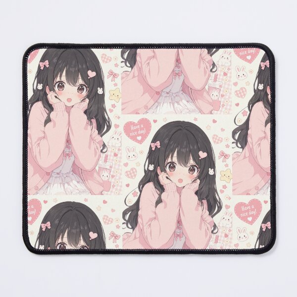 Item preview, Have a Nice Day Cute Kawaii Anime Girl Pastel Pink Aesthetic designed and sold by jo-e-basta.