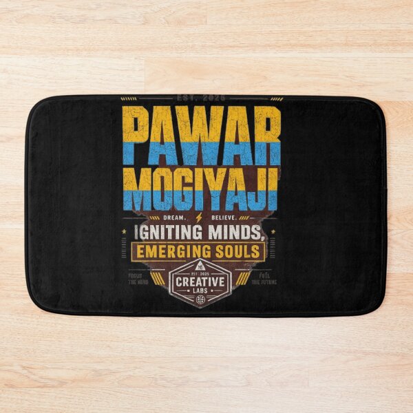 Item preview, Pawar Mogiyaji Igniting Minds Emerging Souls Typography designed and sold by Pawar1999.