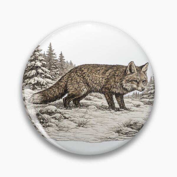 Item preview, Red Fox Listening for Prey designed and sold by KrungiT Design .
