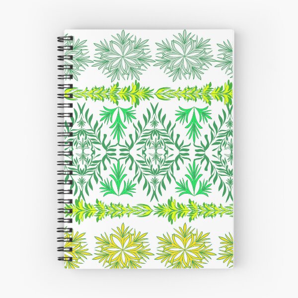 Item preview, Seamless Green Botanical Ornament Pattern with Floral Elements designed and sold by Ei-Ei.